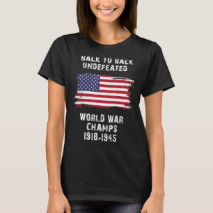 T-shirt Retour Retour Retour Guerre Mondiale Indéférée Cha