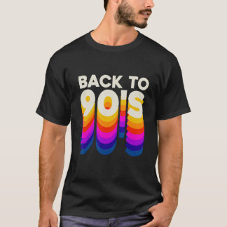T-shirt Retour vers 90 s 1990 Vintage Nineties Party