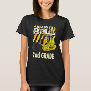 T-shirt Retourner À L'École Bulldozer Prêt À Rouler 2E Ann