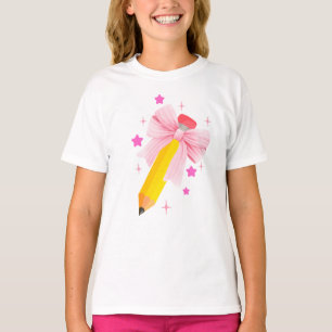 T-shirt Retourner À L'École Chemise Cute - École Crayon Et