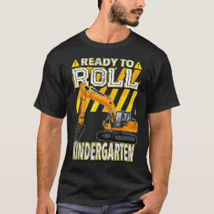 T-shirt Retourner À L'École Excavateur Prêt À Rouler La Ma