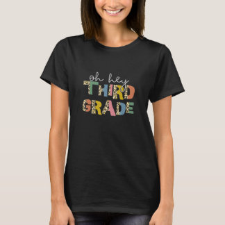 T-shirt Retourner À L'École Oh Hey Troisième Niveau Premie