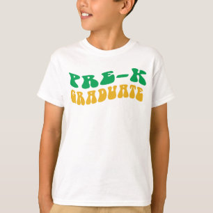 T-shirt Retourner À L'École Pré-k Diplômé