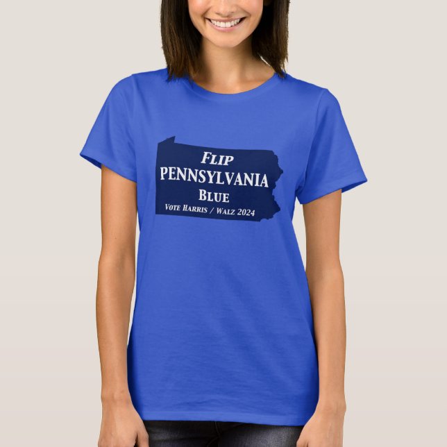 T-shirt Retourner Pennsylvania Blue en 2024 (Devant)