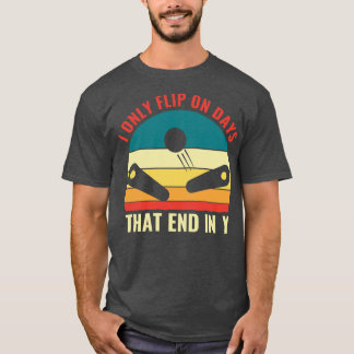 T-shirt Retourner sur les jours Pinball Machines Arcade am
