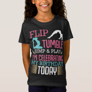 T-Shirt Retourner Tumple Sauter Et Jouer Gymnastique Rhyth