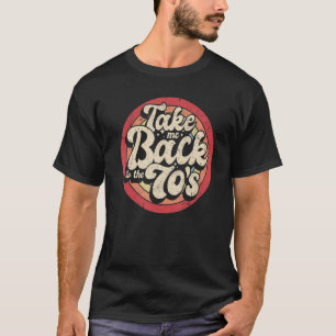 T-shirt Retournez-Moi Au Cercle Arc-En-Ciel Rétro Des Anné