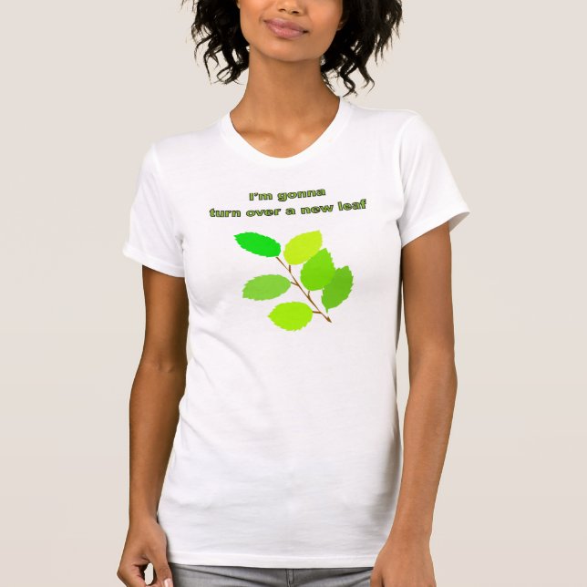 T-shirt Retournez une nouvelle feuille (Devant)