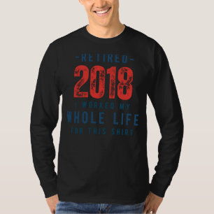 T-shirt Retraité 2018 : Embrace Leisure in This Witty Tee!