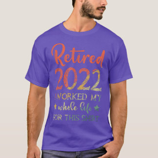 T-shirt Retraité 2022 Pas mon problème Plus Famille Été