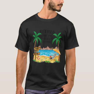 T-shirt Retraité 2022 Pas Mon Problème Plus Funny Beach Re