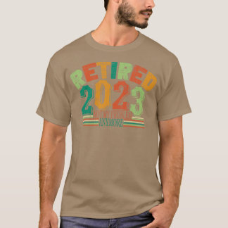T-shirt Retraité 2023 Pas mon problème Plus Rétro Vintage