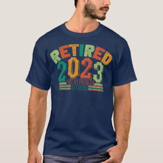 T-shirt Retraité 2023 Pas mon problème Plus Rétro Vintage