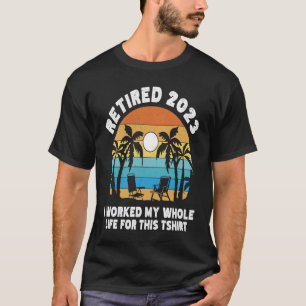 T-shirt Retraité 2023 pour la retraite des collègues et le