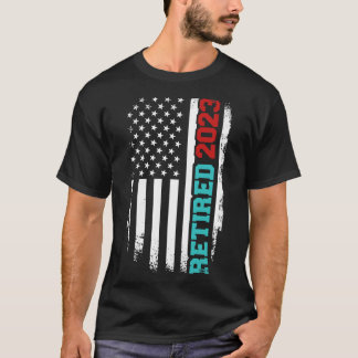 T-shirt Retraité 2023 us américain pour la retraite et pen