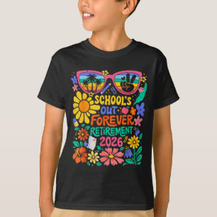 T-shirt Retraite 2026 Vie Retraitée Professeur Fleur Boho