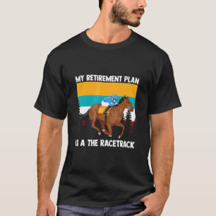T-shirt Retraite À La Course Hippocampe Horse Vêtement Rac