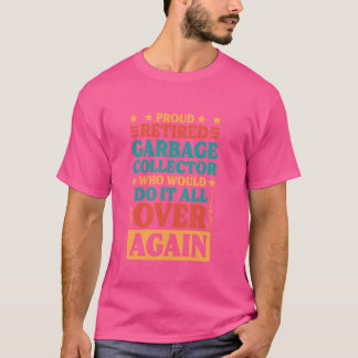 T-shirt Retraite à la retraite du collecteur d'ordures pou
