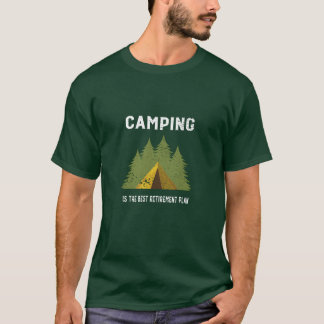 T-shirt Retraite Camping drôle