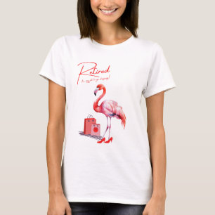 T-shirt Retraité c'est mon boulot d'aller faire du shoppin