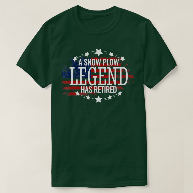 T-shirt Retraité Chauffeur de neige cadeau de retraite (Design devant)