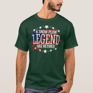 T-shirt Retraité Chauffeur de neige cadeau de retraite