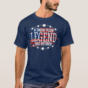 T-shirt Retraité Chauffeur de neige cadeau de retraite