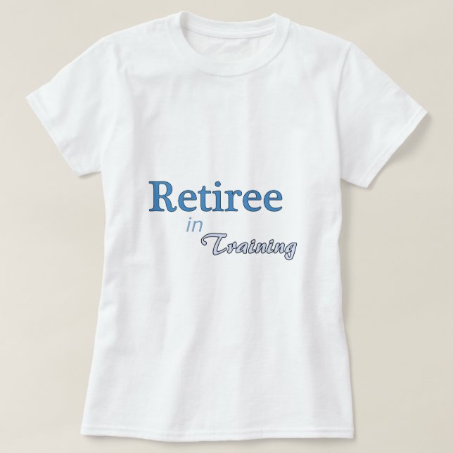 T-shirt Retraité dans la formation (Design devant)