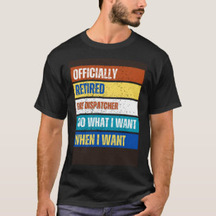 T-shirt Retraite de l'expéditeur de pompiers à la retraite