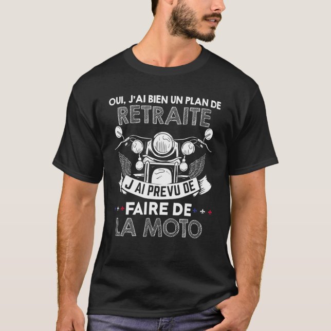 T-shirt Retraite de moto pour hommes (Devant)
