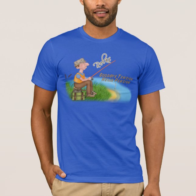 T-shirt Retraite de pêche terminée (Devant)
