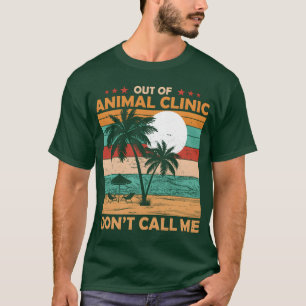 T-shirt Retraite de vétérinaire hors de la clinique vétéri