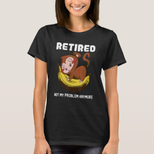 T-shirt Retraite Des Hommes Femmes Singe Banana