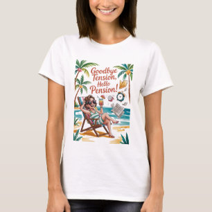 T-shirt Retraite drôle - Au revoir la tension, bonjour la