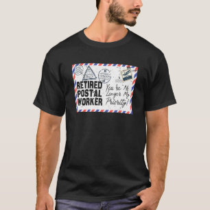 T-shirt Retraite du bureau de poste de retraite des travai
