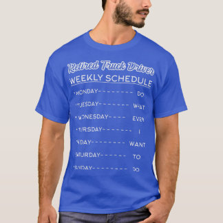 T-shirt Retraite du conducteur de camion à la retraite2461