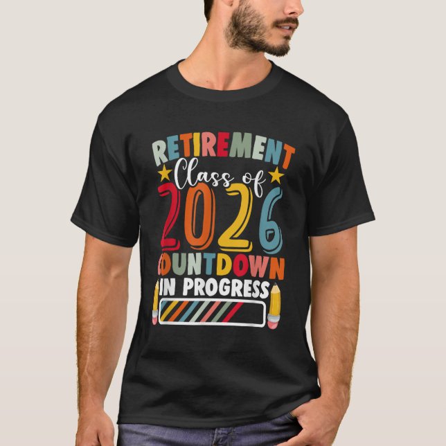 T-shirt Retraité Enseignant Classe De Retraite De 2026 Ens (Devant)