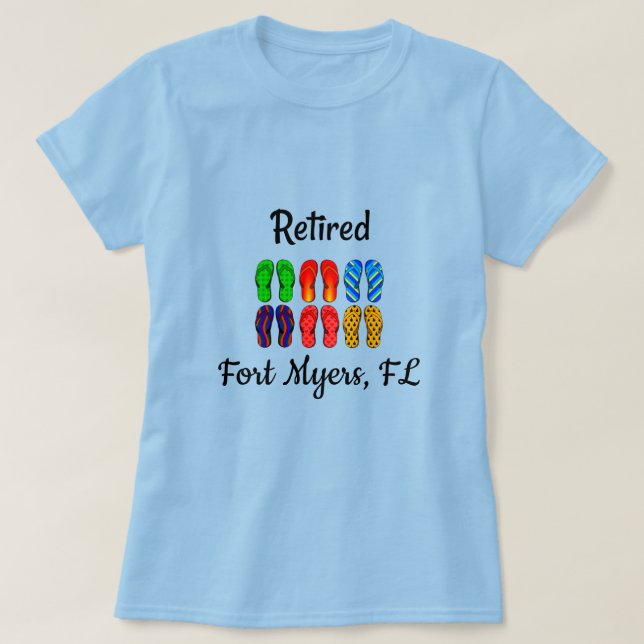 T-shirt Retraité - Fort Myers, FL (Design devant)