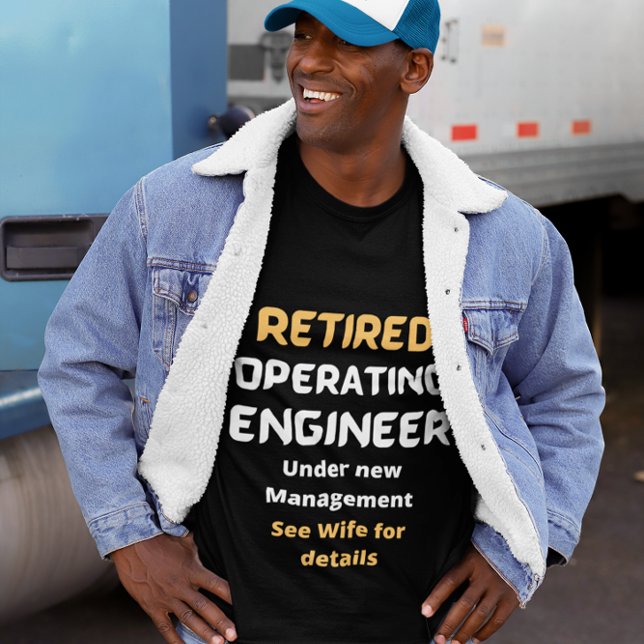 T-shirt Retraité Ingénieur d'exploitation retraite Drôle t (Créateur téléchargé)