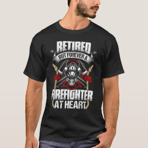T-shirt Retraité Mais Toujours Pompiers Dans L'âme Retrait