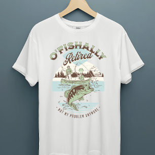T-shirt Retraite O-Fishally Retraite Funny Fishing Retire
