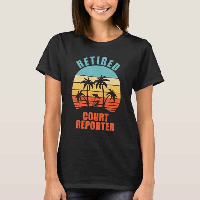 T-shirt Retraité Reporter Funny Reporting Happy Retir (Devant)