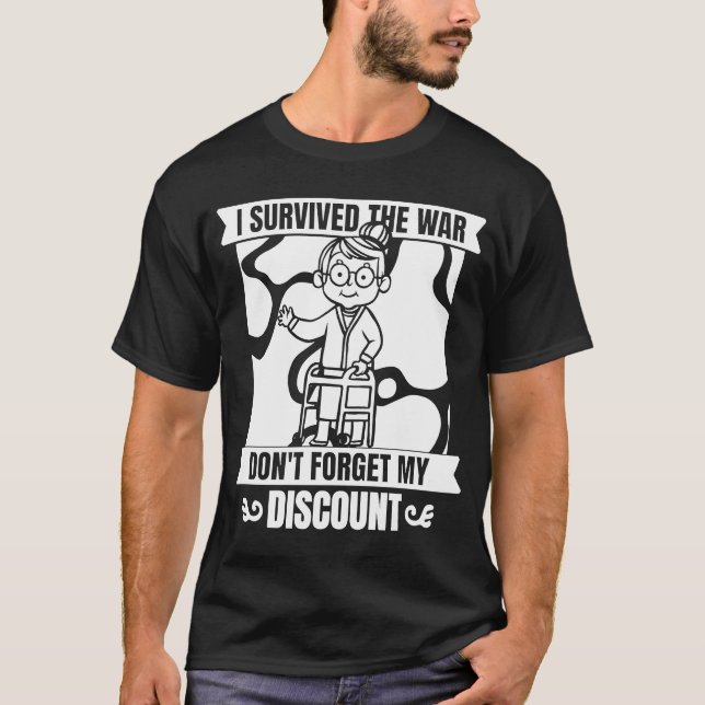 T-shirt Retraite Retraite N'oubliez pas Mon Discoun (Devant)