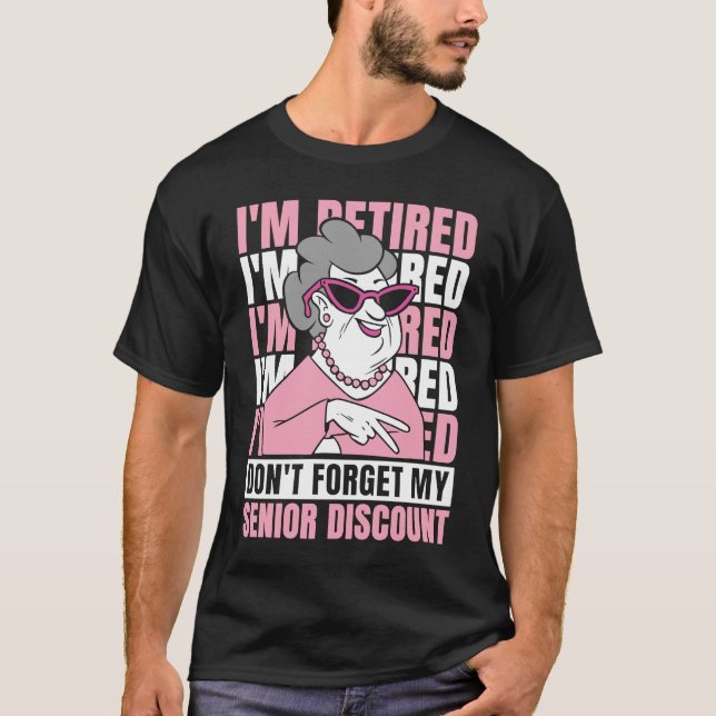 T-shirt Retraite Retraite Retraite N'oubliez pas mon senio (Devant)