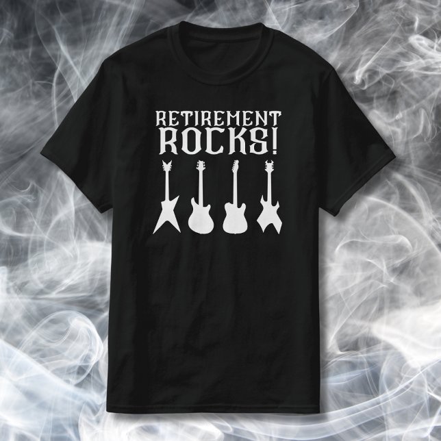 T-shirt Retraite Rocks Guitare Amateurs Retraite (Créateur téléchargé)