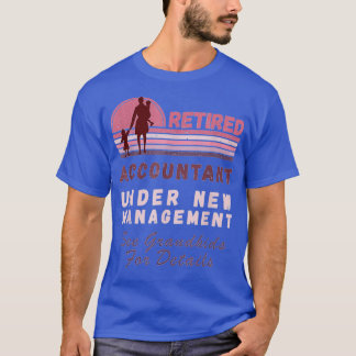 T-shirt Retraité sous le nouveau comptable en gestion Dark