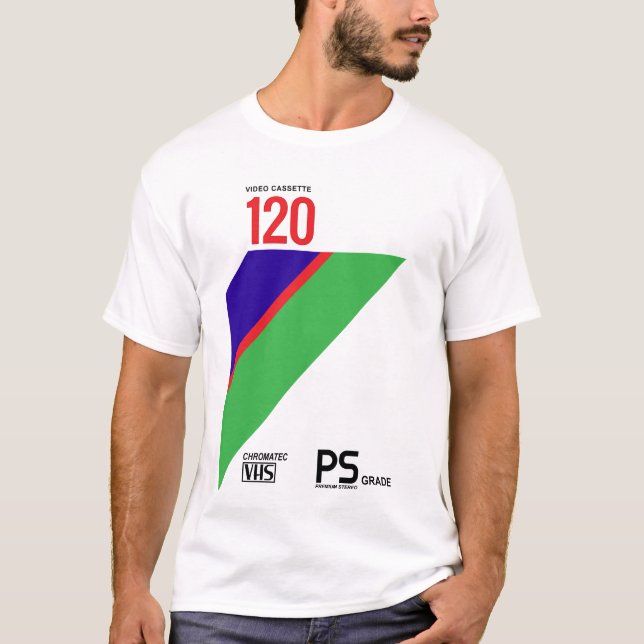 T-shirt Retrhomage Series 80s 120-PS VHS (Devant)