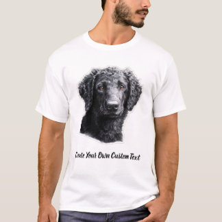 T-shirt Rétrier à poil frisé Créez votre propre texte pers