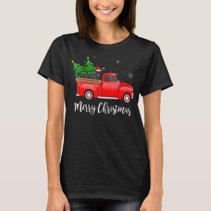T-shirt Retrieur à revêtement plat Truck rouge Arbre de No