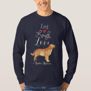 T-shirt rétriever Golden Rire en direct